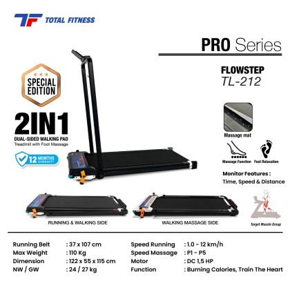 Walking Pad 2 in 1 with Foot Massage