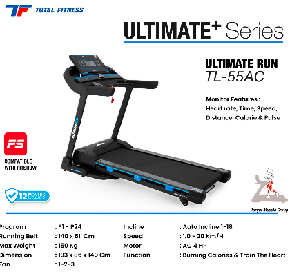 Treadmill Elektrik Semi Komersil TL-55AC